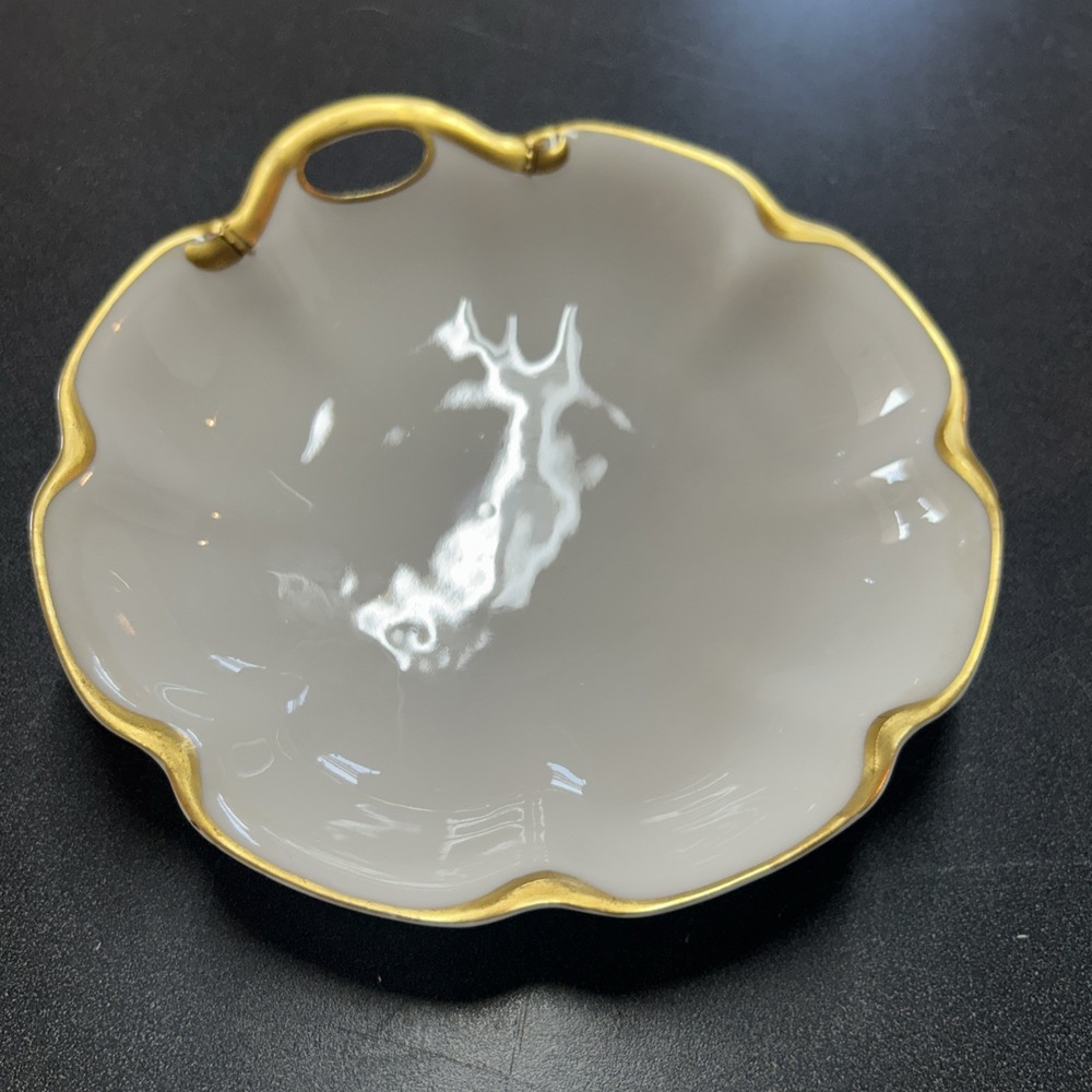 Haviland Limoges France Unique Anjou Collection Candy Dish / Nappy Bowl 8"